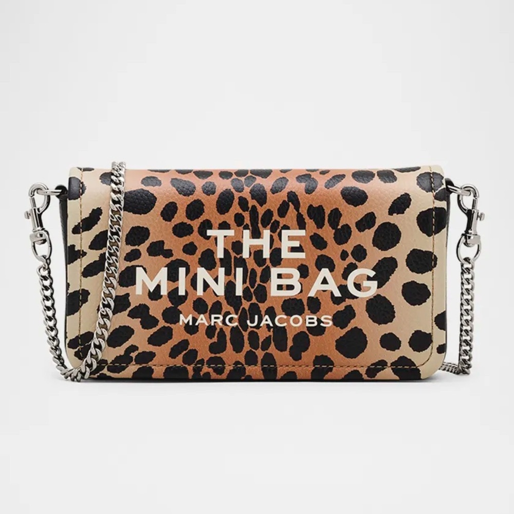 BRAND NEW MARC JACOBS 
The Mini Cheetah-Print Leather
Crossbody Bag